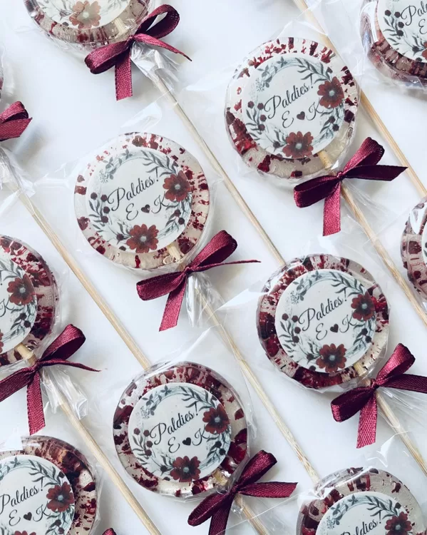 personalised lollipops